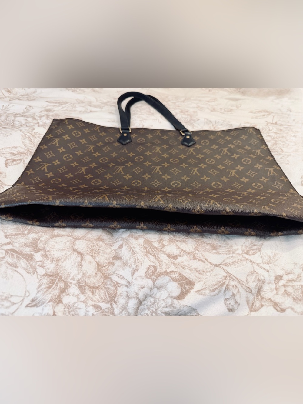 Louis Vuitton All in mm monogram Brown Monogram Canvas Tote with Black Handles - Picture 2 of 9